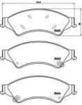 BREMBO fékbetét készlet P24 153