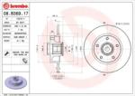 BREMBO Féktárcsa tömör Ø260mm 08. B369.17