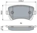 Bosch fékbetét készlet 0 986 424 056