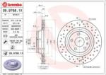 BREMBO féktárcsa perforált/belső hűtéses Ø310mm 09.9768. 1X
