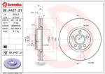BREMBO Féktárcsa szellőző Ø300mm 09. A427.31