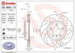 BREMBO fékkorong lyukasztás/belső hűtött Ø325mm 09.8952. 1X