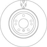 TRW Féktárcsa szellőző Ø330mm DF6833S