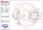BREMBO féktárcsa perforált Ø230mm 08.7165. 1X