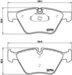BREMBO fékbetét készlet, tárcsafék P06 057X