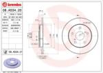BREMBO Féktárcsa tömör Ø259mm 08. A534.21