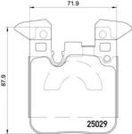 BREMBO fékbetét készlet, tárcsafék P06 087X
