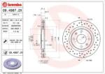 BREMBO fékkorong lyukasztás/belső hűtött Ø266mm 09.4987. 2X