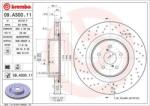 BREMBO fékkorong lyukasztás/belső hűtött Ø360mm 09. A300.11