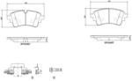 BREMBO fékbetét készlet P85186