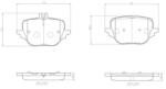 BREMBO fékbetét készlet P50 169