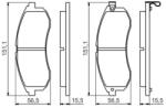 Bosch fékbetét készlet, tárcsafék 0 986 494 362