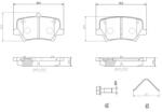 BREMBO fékbetét készlet, tárcsafék P 86 032