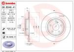 BREMBO Féktárcsa tömör Ø295mm 08. B348.41