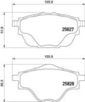 BREMBO fékbetét készlet P61 124