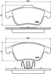 BREMBO fékbetét készlet, tárcsafék P68 047X