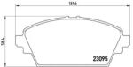 BREMBO fékbetét készlet, tárcsafék P56 044