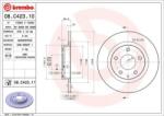 BREMBO Féktárcsa tömör Ø278mm 08. C423.11
