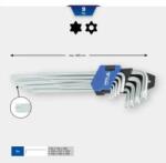 KS TOOLS - Torx L-kulcs készlet 9db