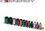 Energy - hatszögletű rövid dugókulcs 4.0-13mm 1/4" 12db