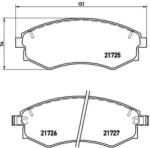 BREMBO fékbetét készlet, tárcsafék P15 011