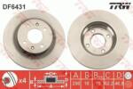TRW szellőző féktárcsa Ø256mm DF6431