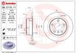 BREMBO Féktárcsa Ø290mm 08. C115.11