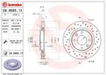 BREMBO fékkorong lyukasztás/belső hűtött Ø266mm 09.8695. 1X