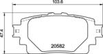 BREMBO fékbetét készlet, tárcsafék P83 174