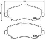 BREMBO fékbetét készlet, tárcsafék P11 022