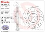 BREMBO fékkorong lyukasztás/belső hűtött Ø347mm 09.8841. 3x