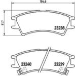 BREMBO fékbetét készlet P30 011