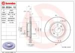 BREMBO Féktárcsa szellőző Ø256mm 09. B594.10