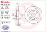 BREMBO Féktárcsa tömör Ø282mm 08. D718.11