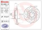 BREMBO féktárcsa perforált Ø282mm 08. A202.1X