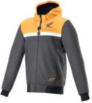 Alpinestars kabát CHROME STREET HOODIE HONDA kollekció, ALPINESTARS (fekete/szürke/narancs, 2XL méret)