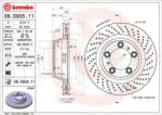 BREMBO fékkorong lyukasztás/belső hűtött Ø330mm 09. D935.11