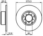 Bosch tömör féktárcsa Ø273, 2mm 0 986 478 057