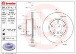 BREMBO Féktárcsa szellőző Ø300mm 09. C114.11