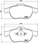 BREMBO fékbetét készlet P68 040