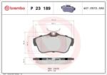 BREMBO fékbetét készlet, tárcsafék P23 189