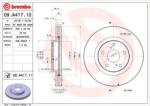 BREMBO Féktárcsa szellőző Ø296mm 09. A417.11