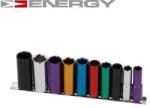 Energy - Hosszú hatlapú dugókulcs 10-19mm 3/8" 10db