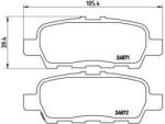 BREMBO fékbetét készlet, tárcsafék P56 068