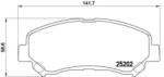 BREMBO fékbetét készlet, tárcsafék P79 028