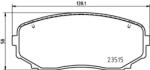 BREMBO fékbetét készlet, tárcsafék P54 060