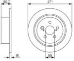 Bosch tömör féktárcsa Ø271mm 0 986 479 613