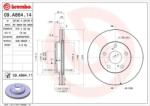 BREMBO Féktárcsa szellőző Ø275mm 09. A864.11