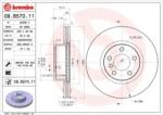 BREMBO Féktárcsa szellőző Ø328mm 09. B570.11