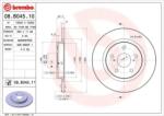 BREMBO Féktárcsa tömör Ø290mm 08. B045.11